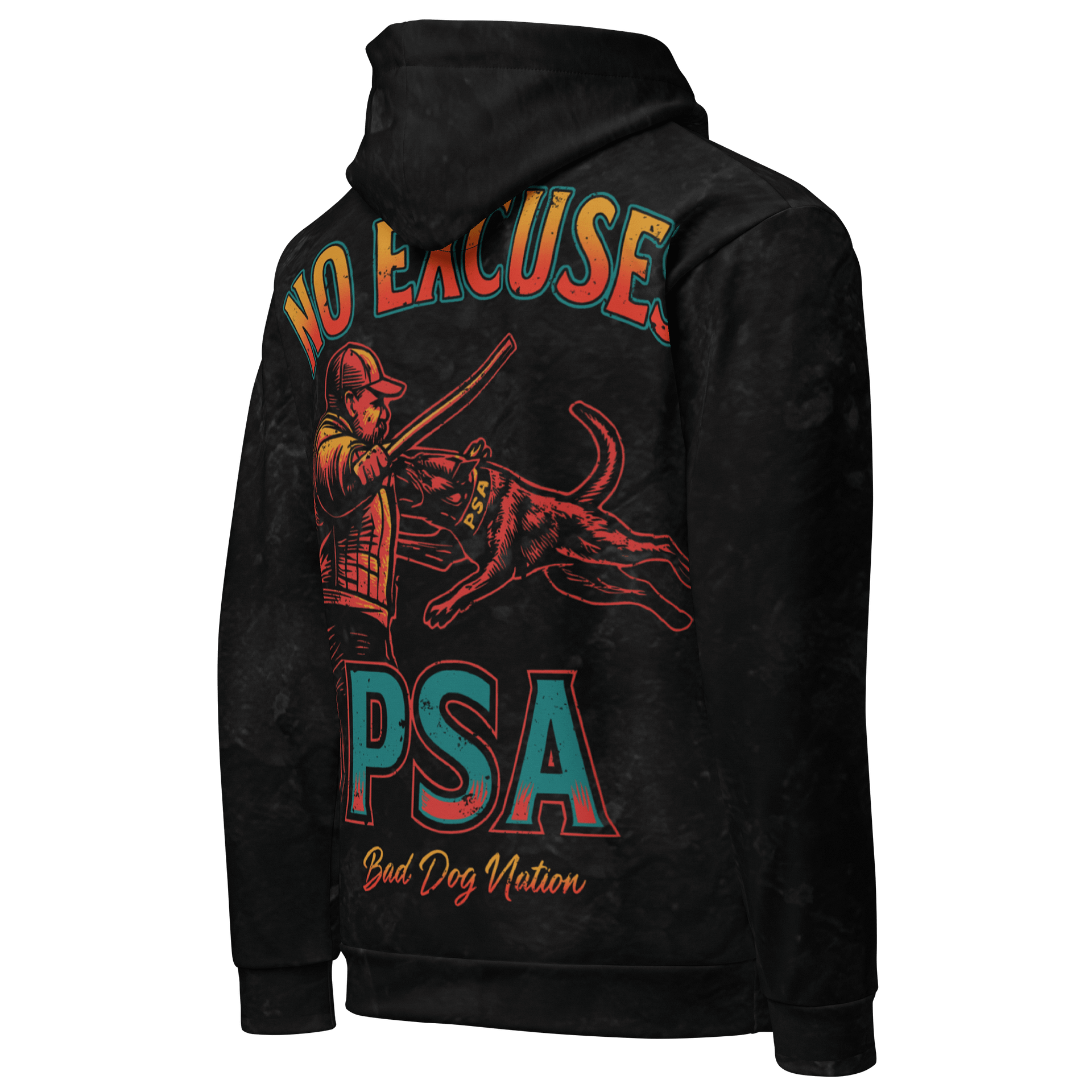 PSA No Excuses Dark - Premium Adult Unisex All Over Print Hoodie product image (3)