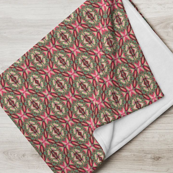 Vibrant Diamond & Floral Throw Blanket product image (1)