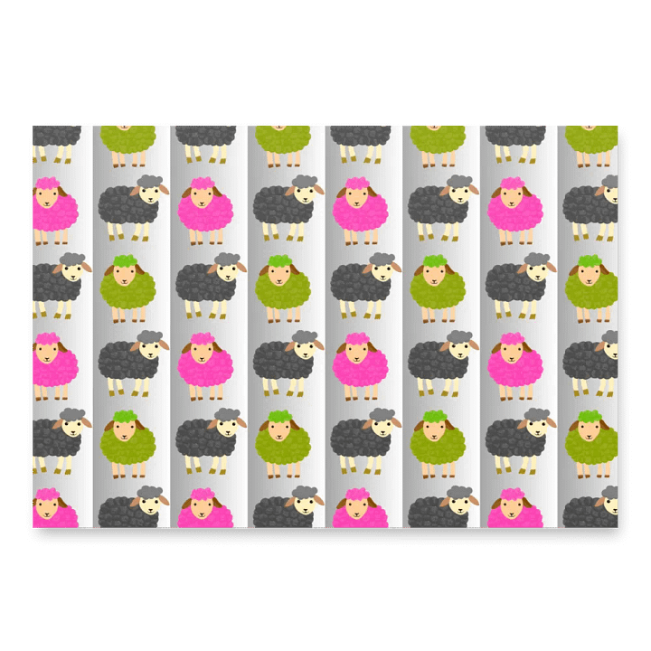 Cute Sheep Wrapping Paper product image (1)