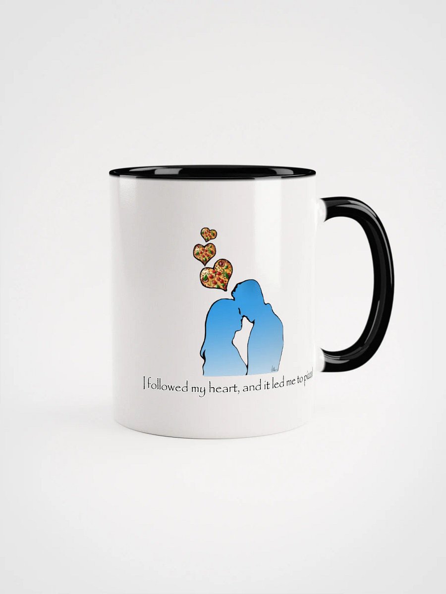 I Followed My Heart, And It Led Me To Pizza COLORED MUG product image (1)