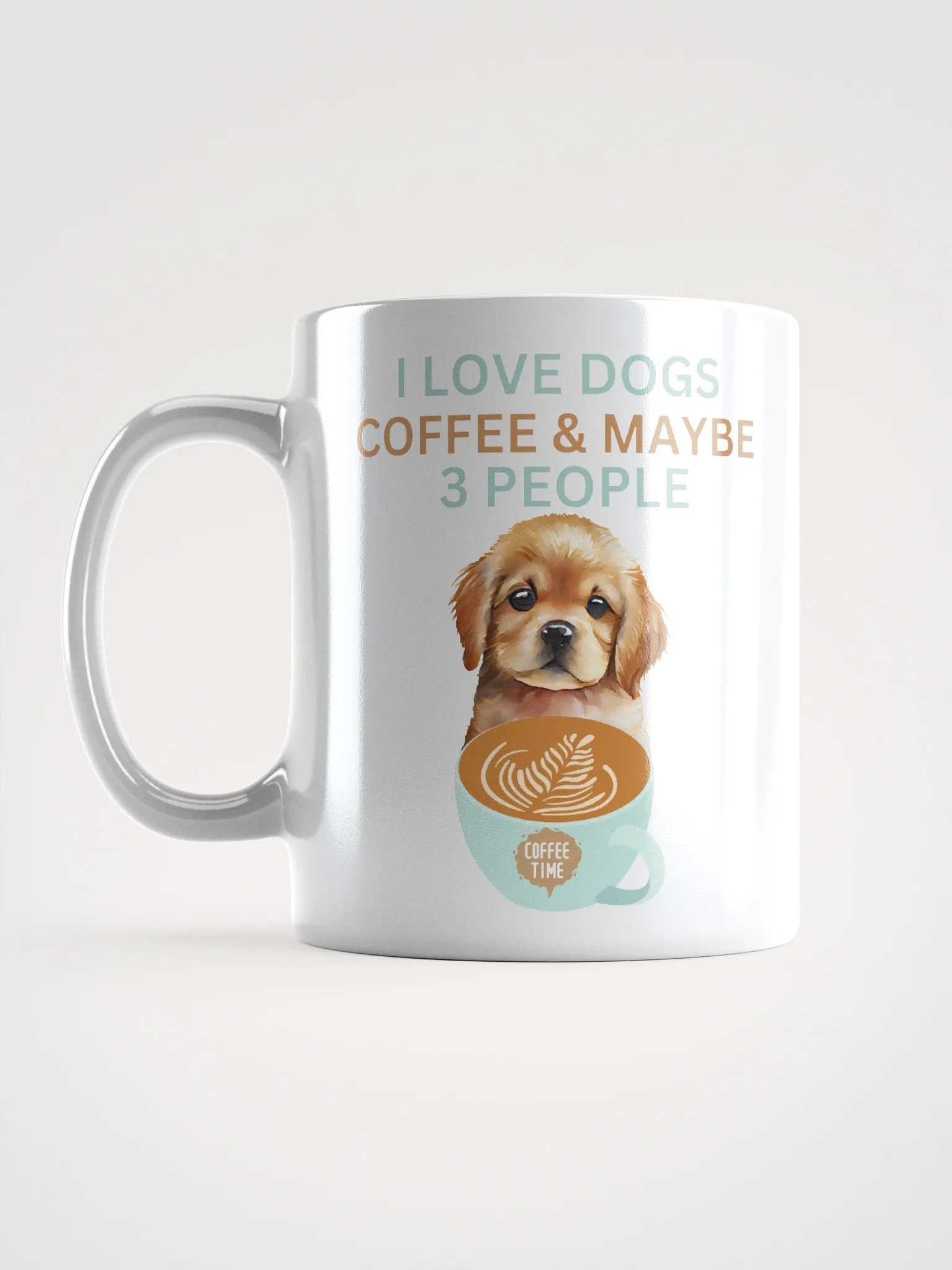"I Love Dogs, Coffee & Maybe 3 People" Coffee Mug product image (17)