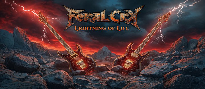 Lightning of Life Feral Cry Metal Poster product image (1)