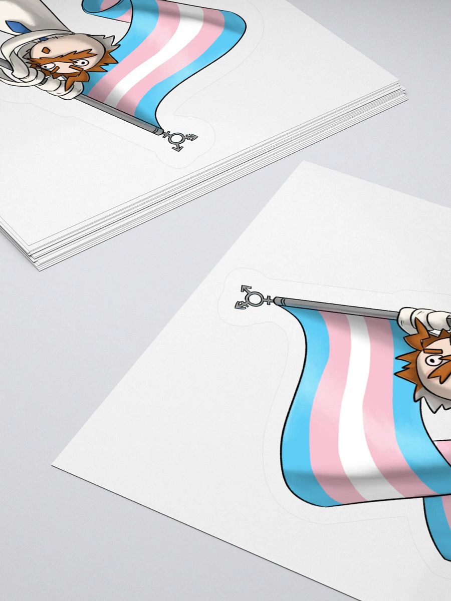 Handlad Trans Rights Cut Sticker product image (4)