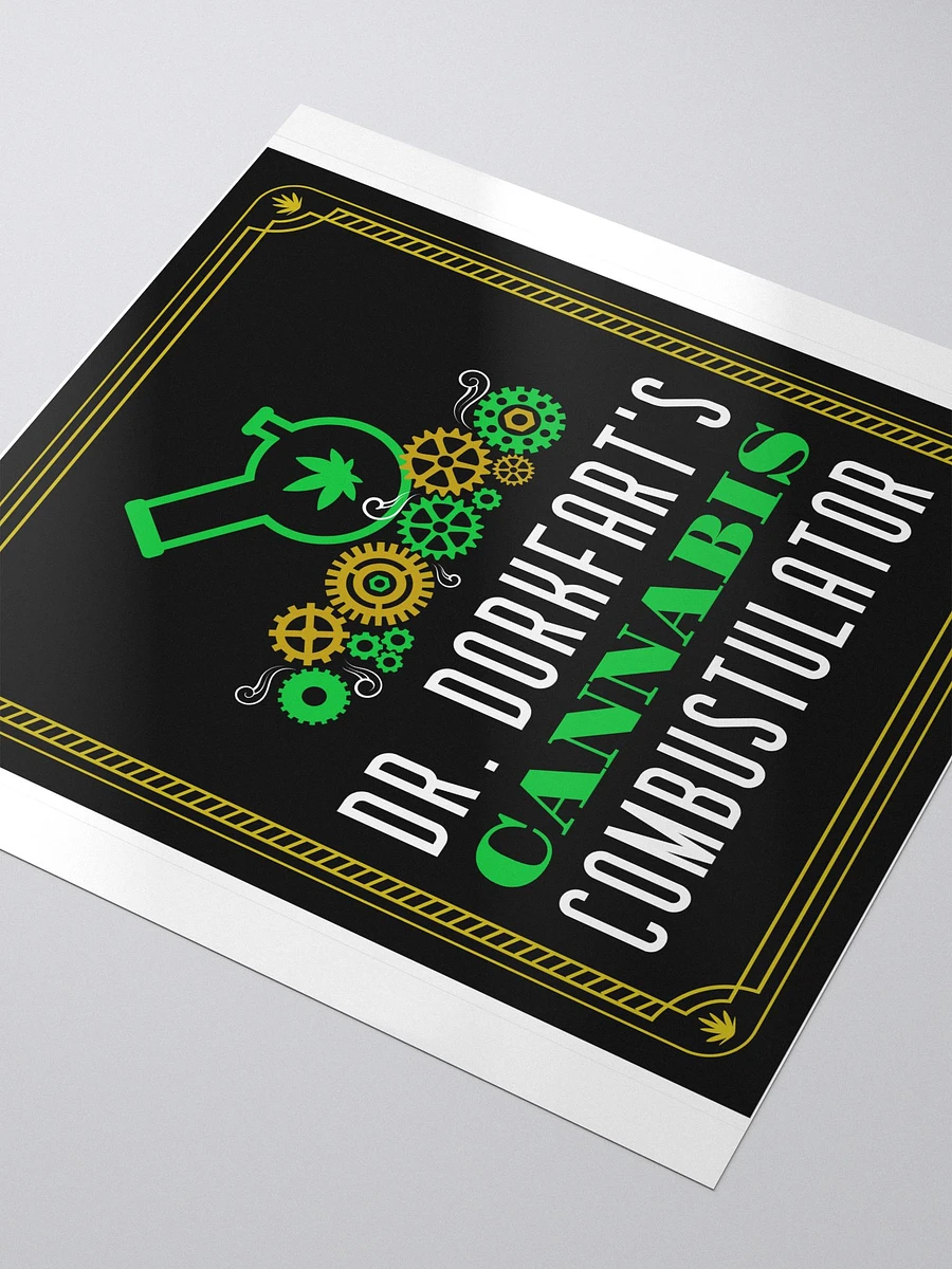 Dr. Dorkfart's Cannabis Combustulator bubble free stickers product image (4)