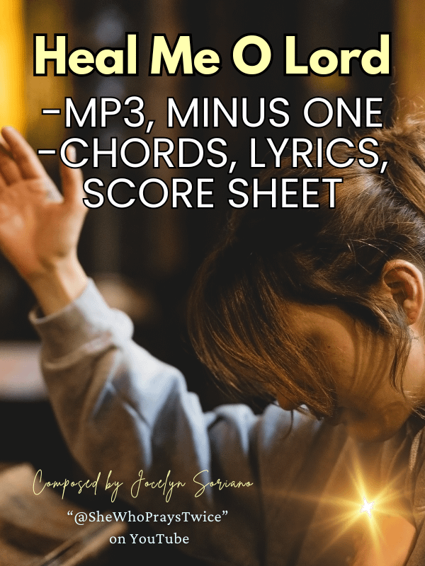 Heal Me, O Lord - MP3, Minus One, Chords, Lyric Sheet and Score product image (1)
