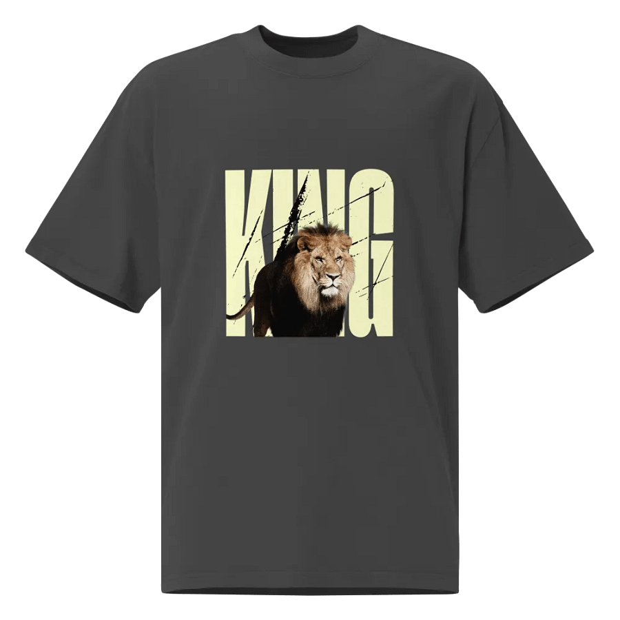 Wild Lion Graphic Oversized Tee product image (1)