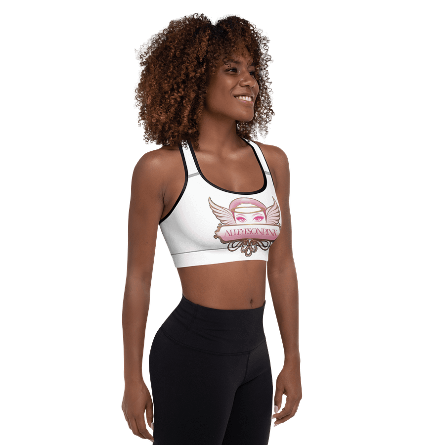 All Eyes on Pink Padded Sports Bra product image (9)