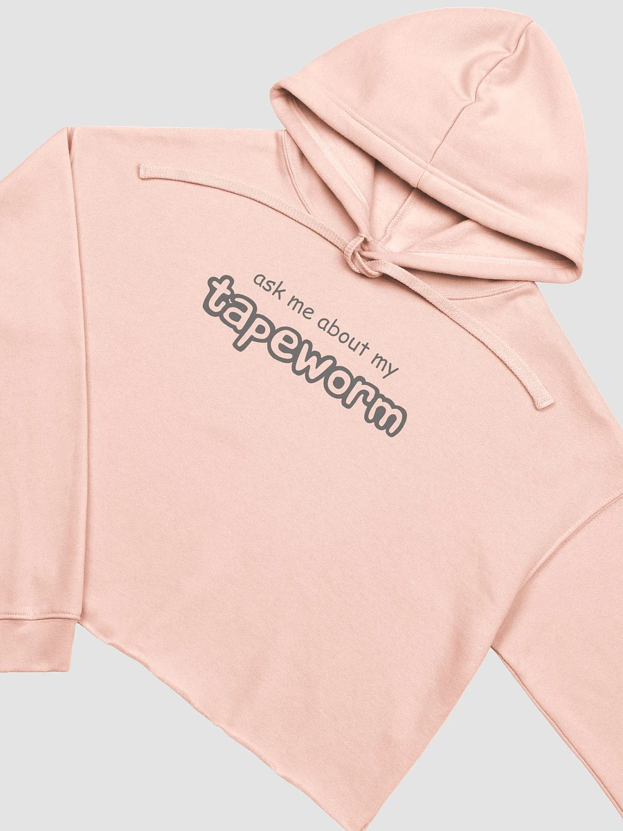 ask me about my tapeworm fleece crop hoodie product image (4)