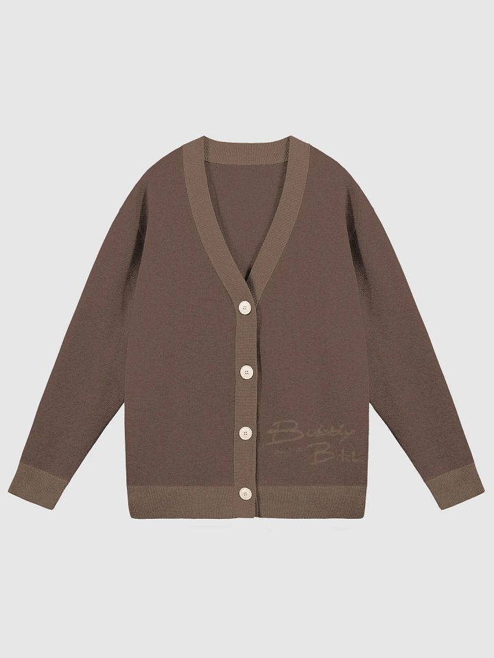 Bubbly and a B*tch (sm. duotone brown) knitwear cardigan product image (1)