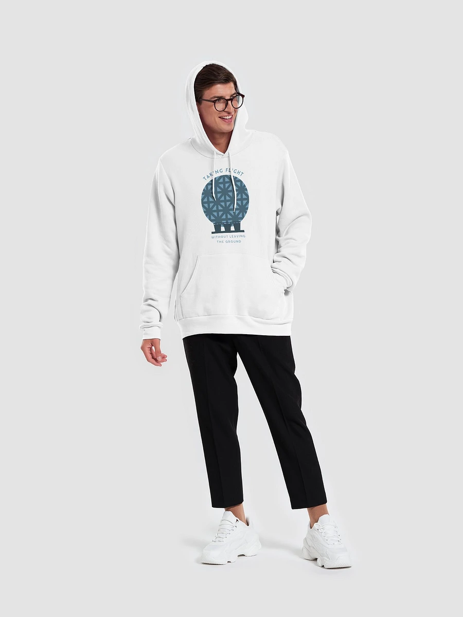 Drinking Around the World Disney: EPCOT Ball Flight Super Soft Hoodie – Blue on White product image (6)