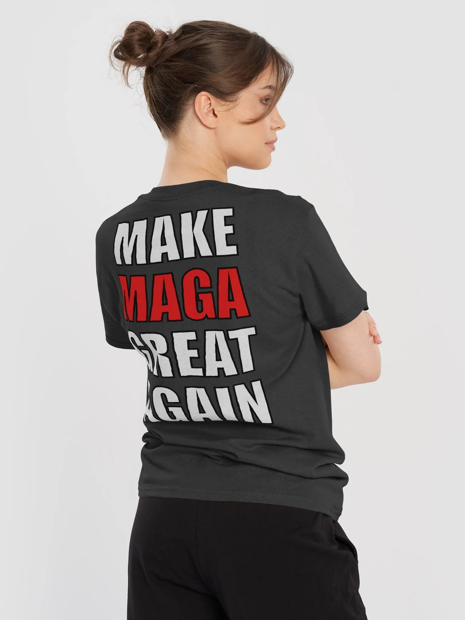 I Identify As Non Bidenary w MAGA Back T Shirt product image (6)
