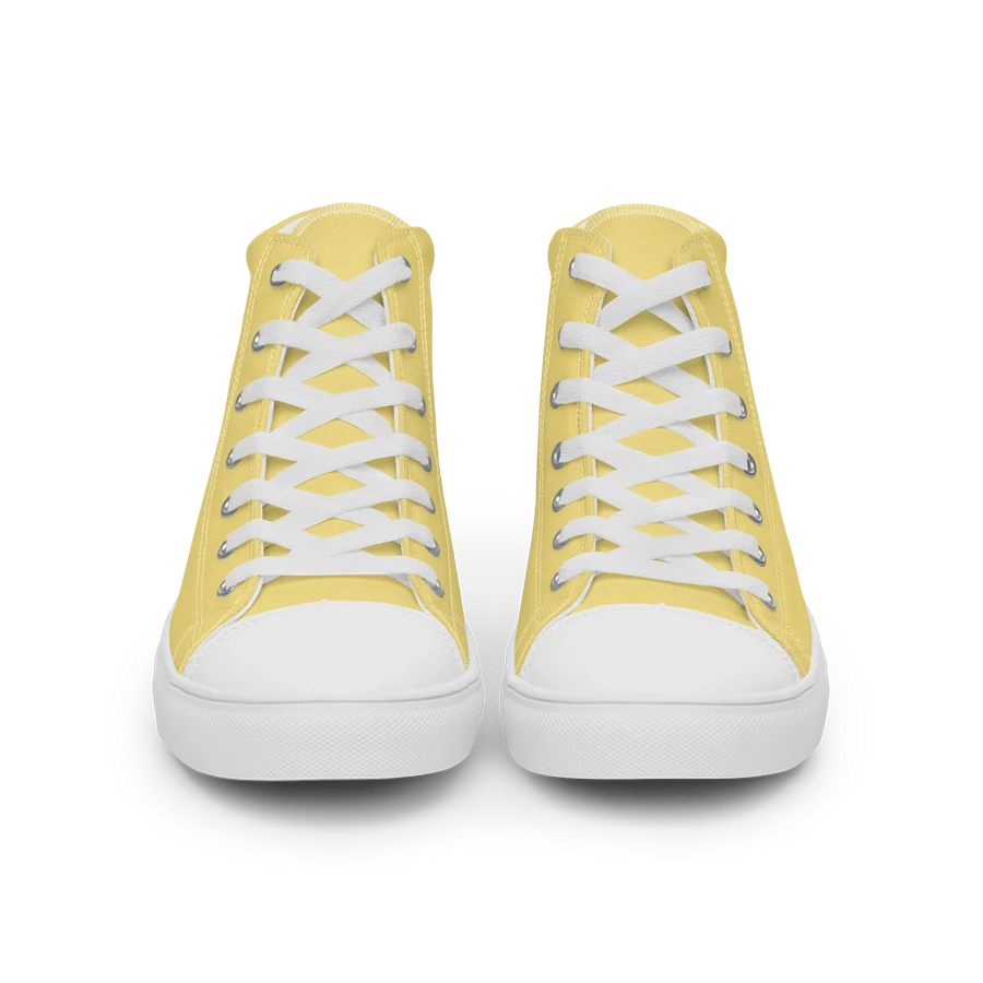 Pastel Yellow and White Flower Sneakers product image (41)