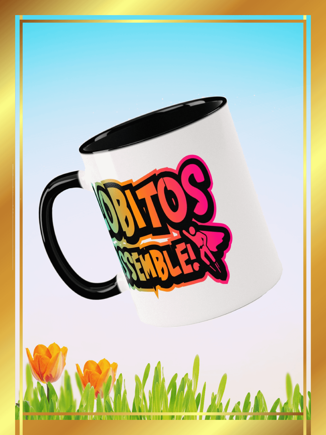 Lobitos Assemble Colorful Ceramic Mug product image (1)
