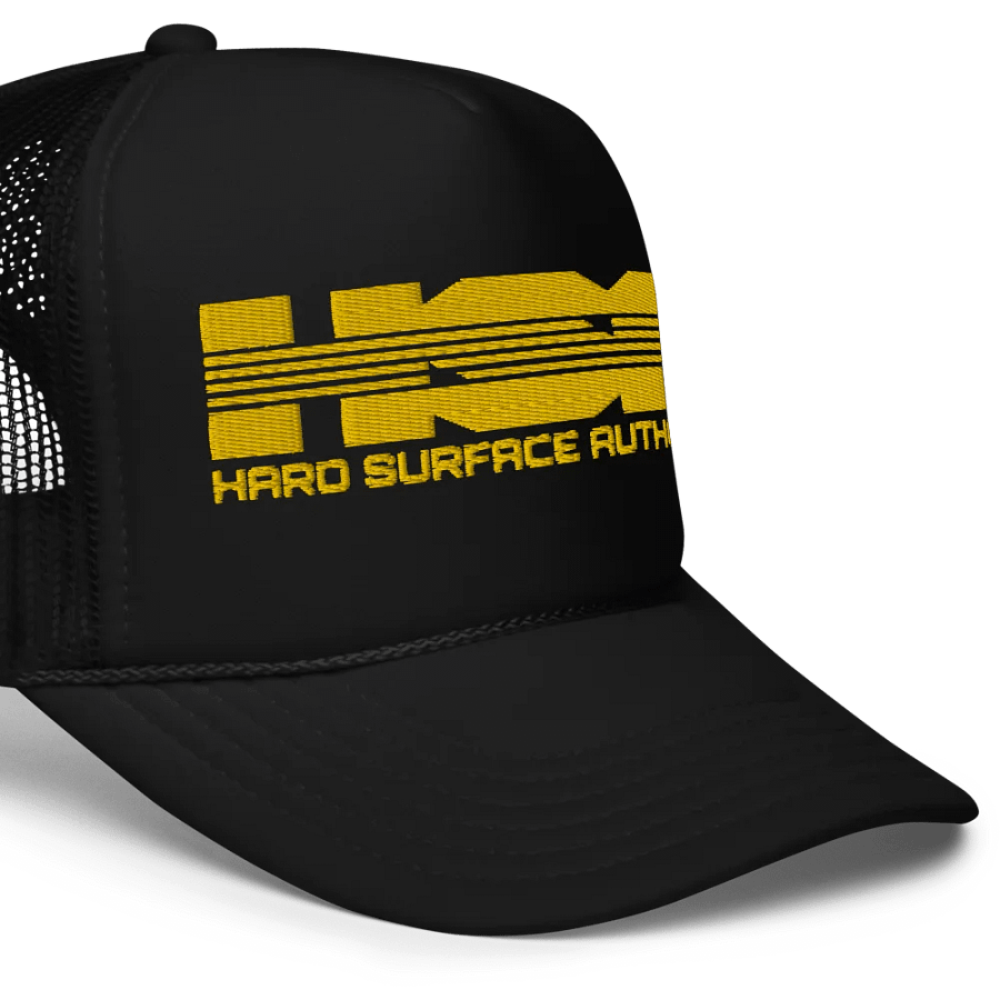 Hard Surface Authority Trucker Cap (Golden logotype) product image (7)