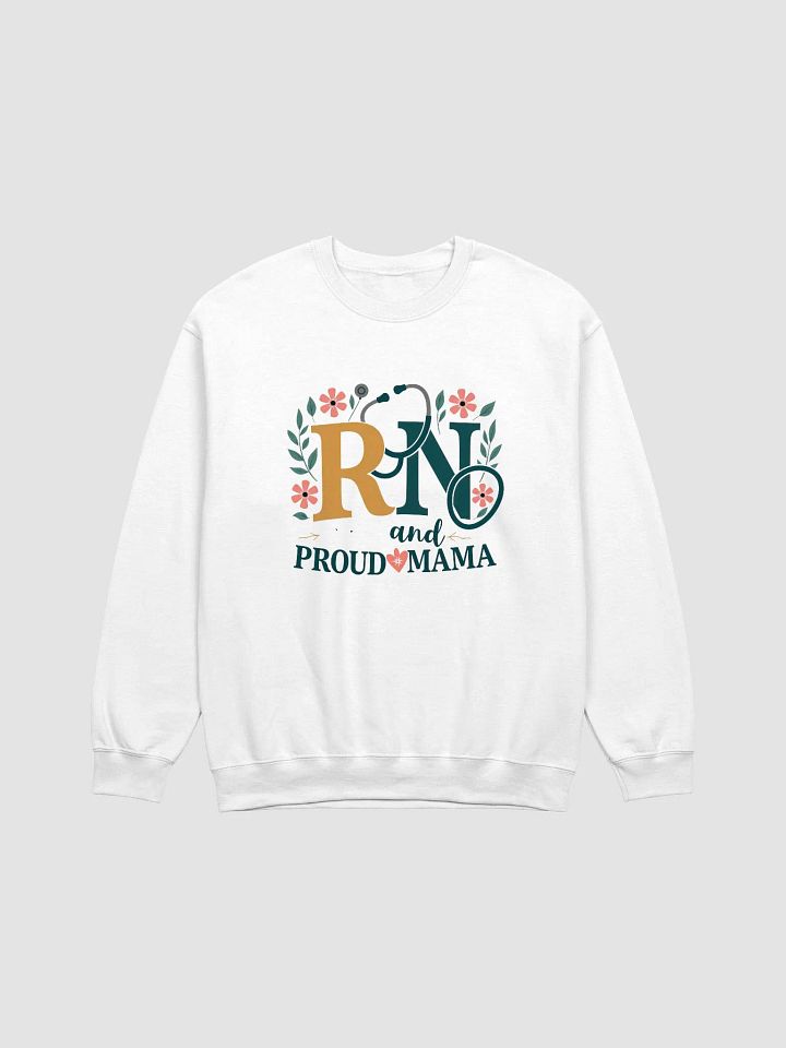 RN and PROUD MAMA Floral Crewneck Sweatshirt product image (3)
