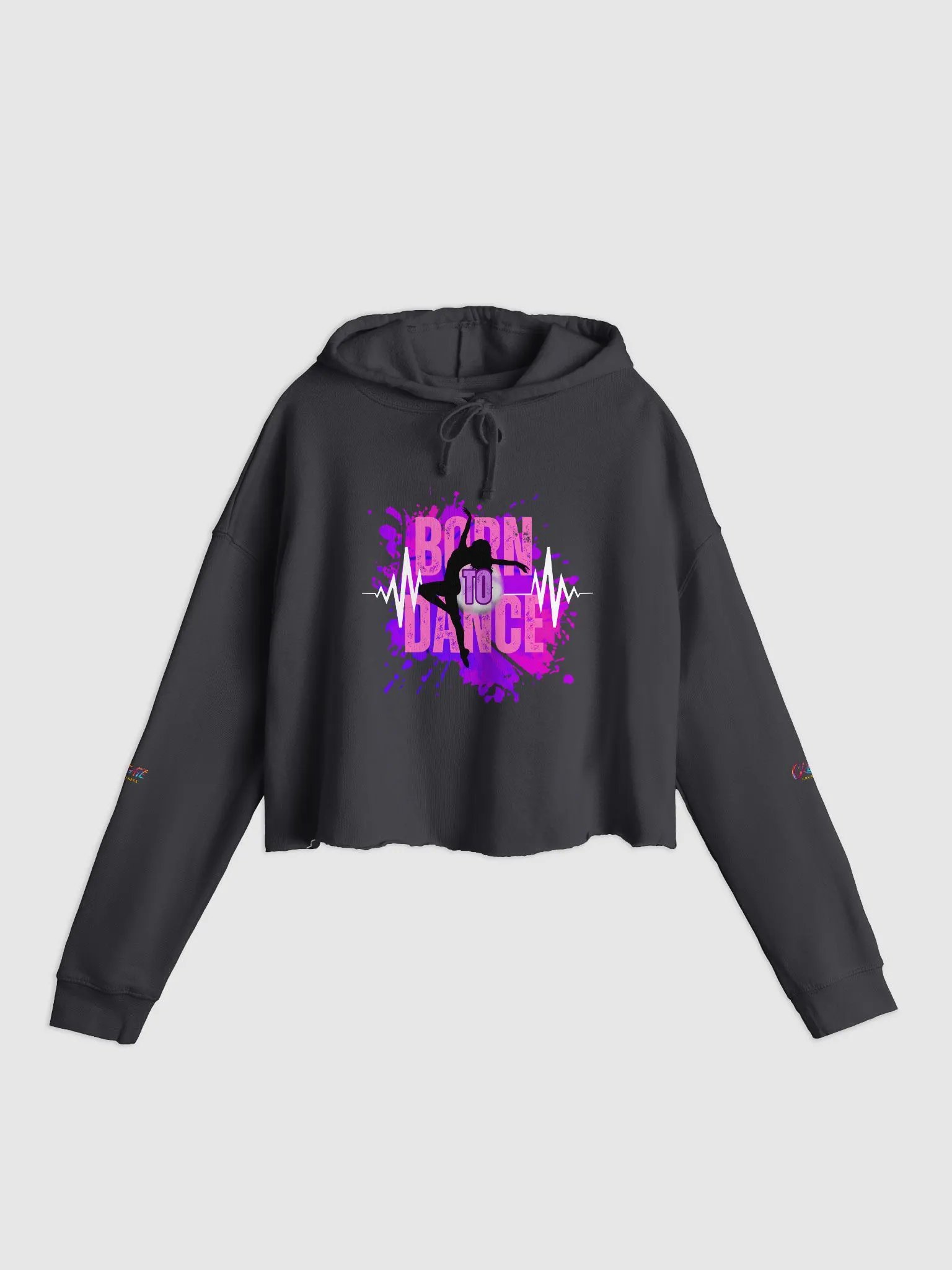 Born to Dance Her Silhouette Lightweight Cropped Hoodie product image (7)