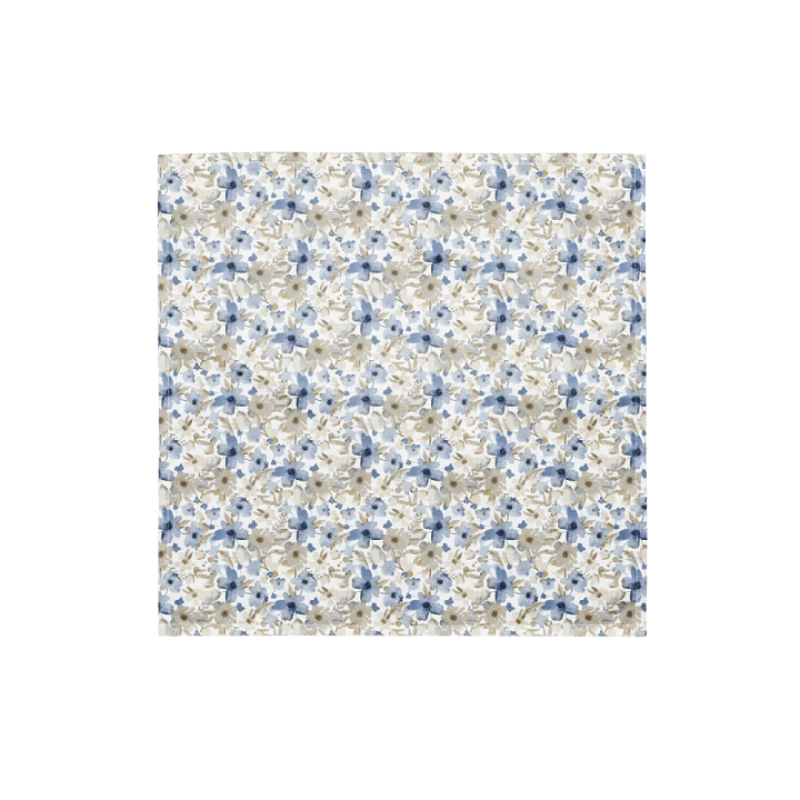 Blue grey Flowers Bandana product image (1)