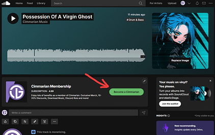 Cimmarian Memberships Now Green Lit And Available On Soundcloud!