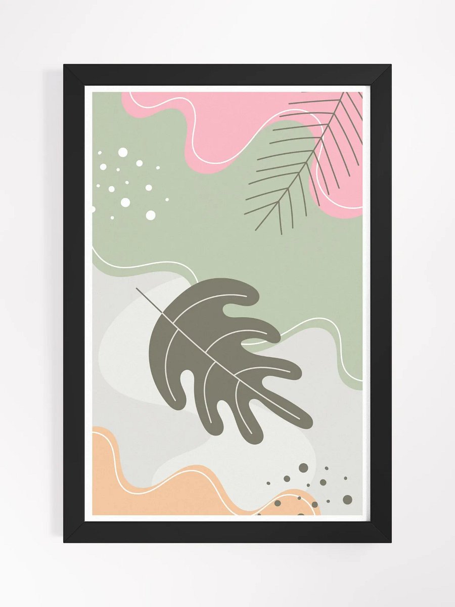 Organic Abstract Leaves Framed Poster product image (3)