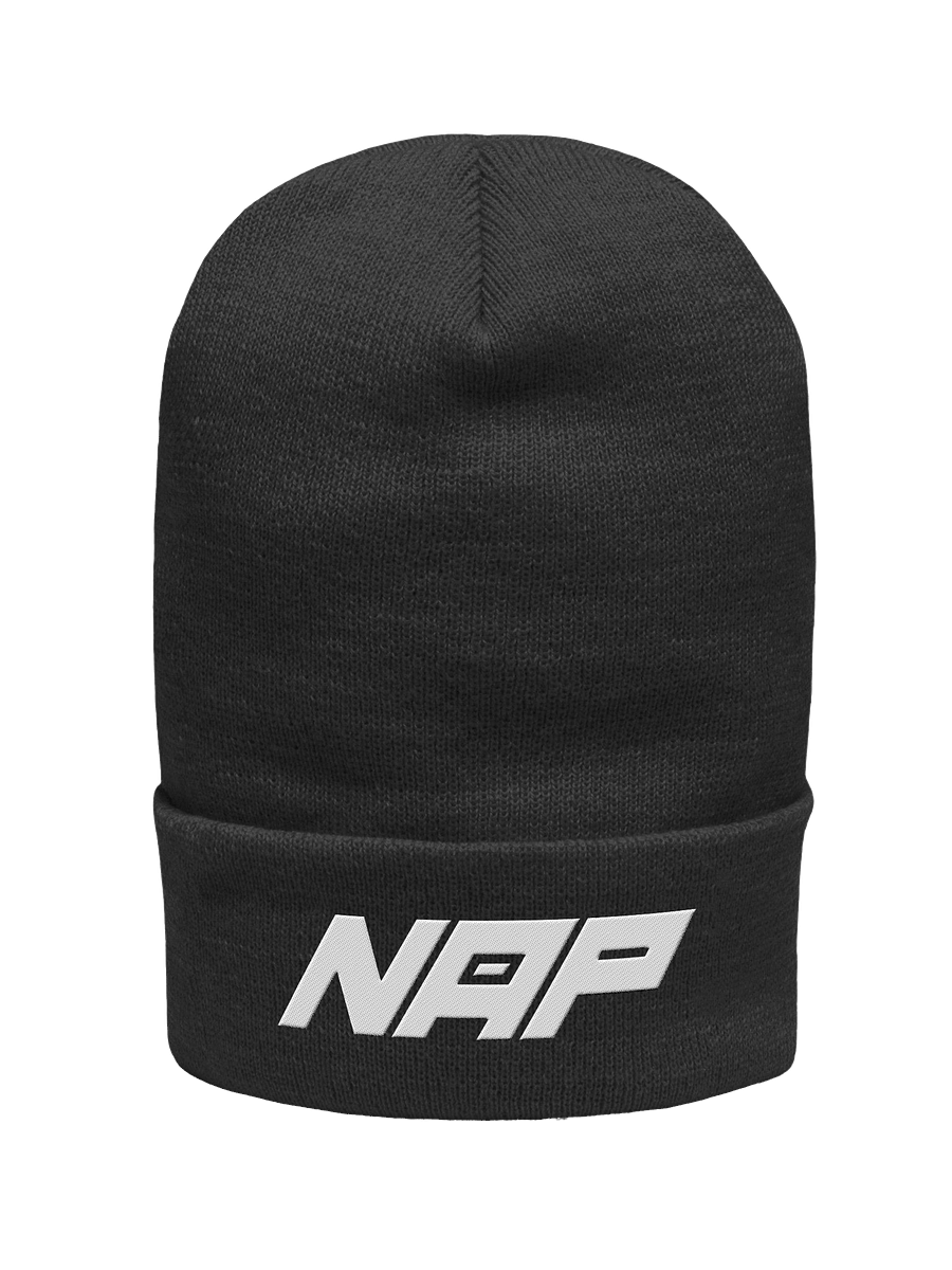 Letters Folded Beanie - Black product image (1)