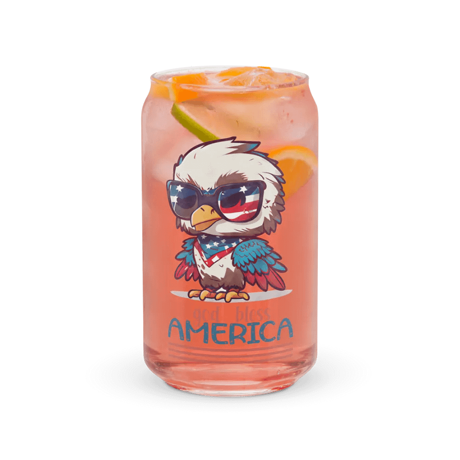Patriotic Eagle Can-Shaped Glass product image (37)