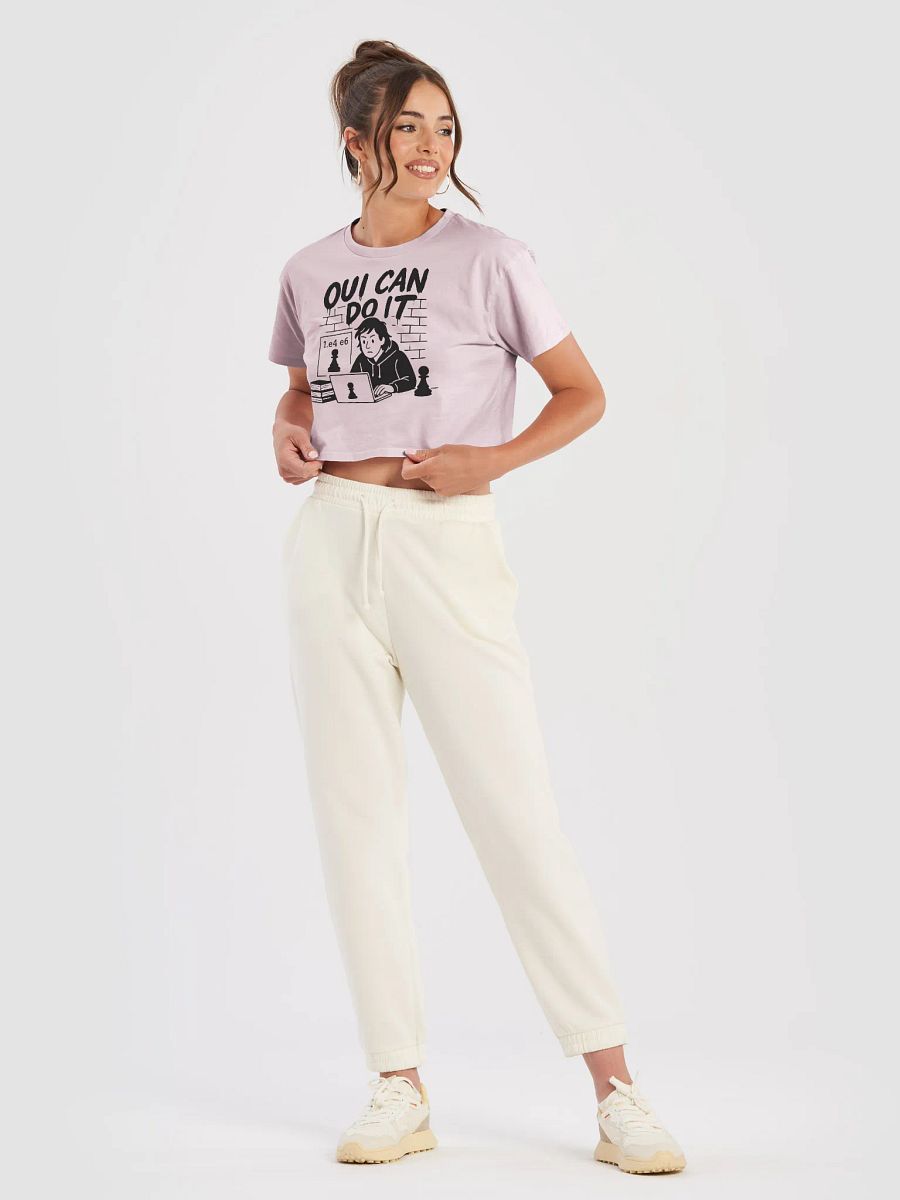 Oui Can Do It - Women's Premium Crop Top product image (22)