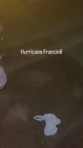 Filming during a HURRICANE #hurricanefrancine