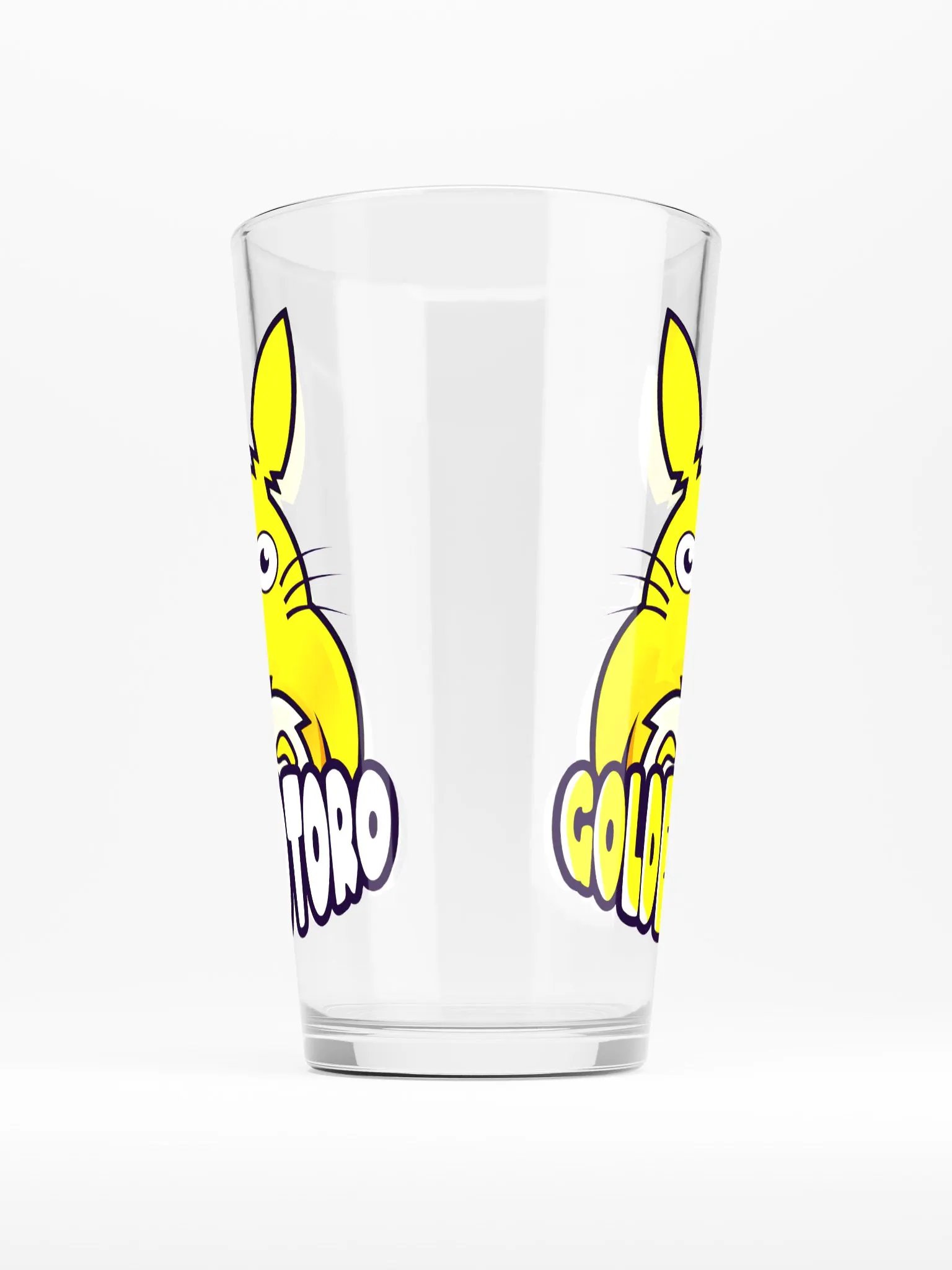 GoldenTotoro Logo Pint Glass (Logo on Both Sides) product image (1)