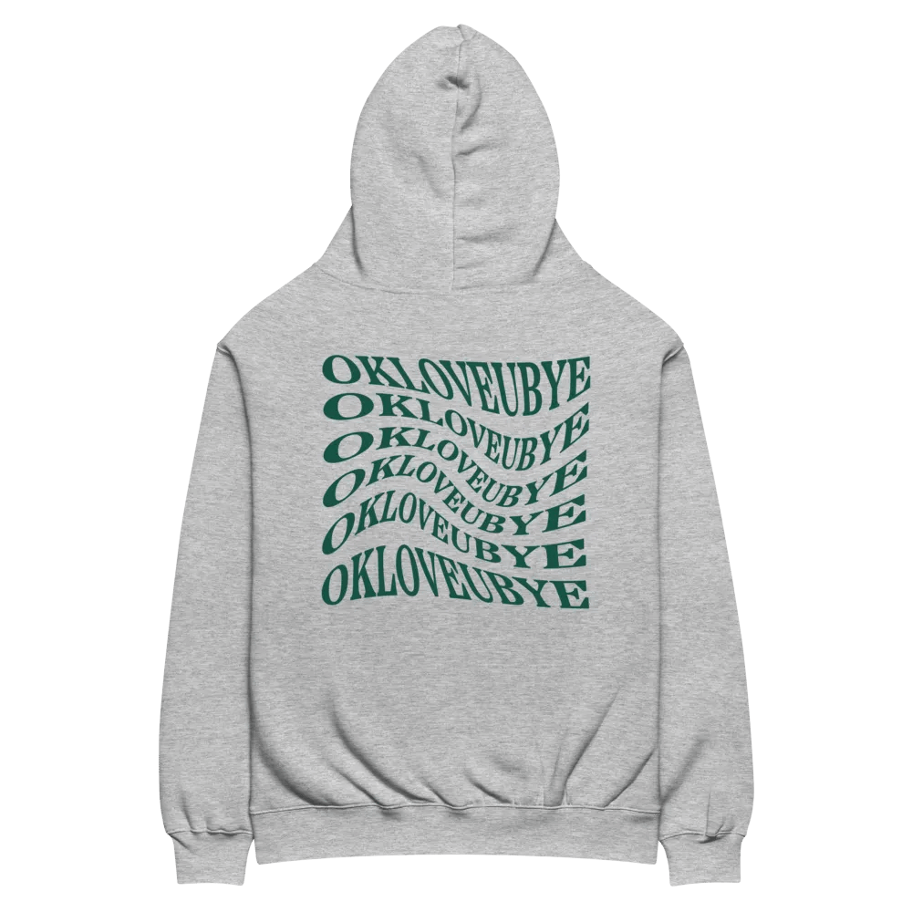 OKLOVEUBYE HOODIE (GREY + GREEN) product image (4)