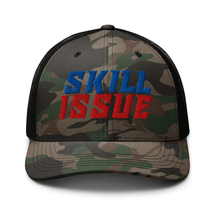 RaiseHellGaming Skill Camo Truckers Hat product image (1)