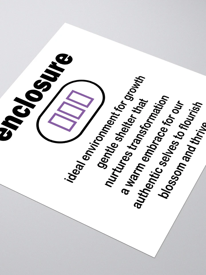 enclosure Sticker - light purple line product image (2)