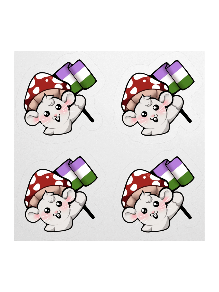 Genderqueer Pride Flag Stickers product image (1)