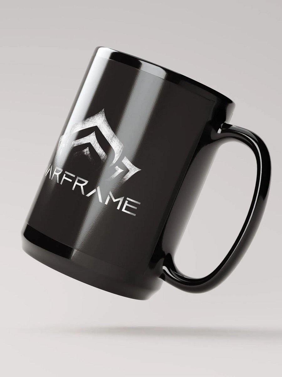 Warframe Geometric Design Black Glossy Mug product image (1)