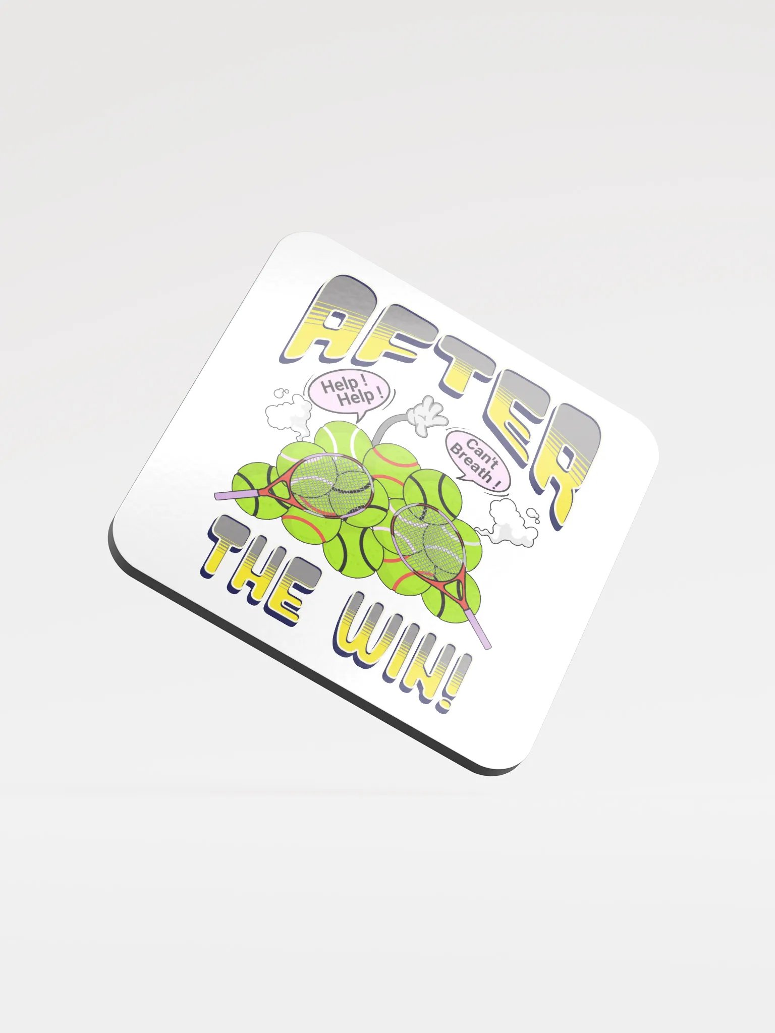 After The Win Tennis Whimsical Ball Coaster Set product image (2)