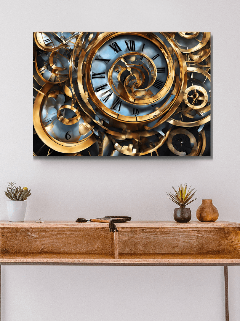 Time Confusion-5 | Canvas Artistic Wall Painting product image (5)