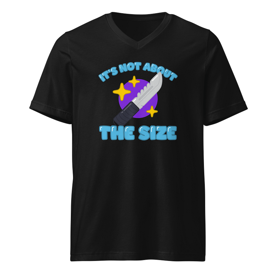 It's Not About the Size V-Neck Tee product image (1)