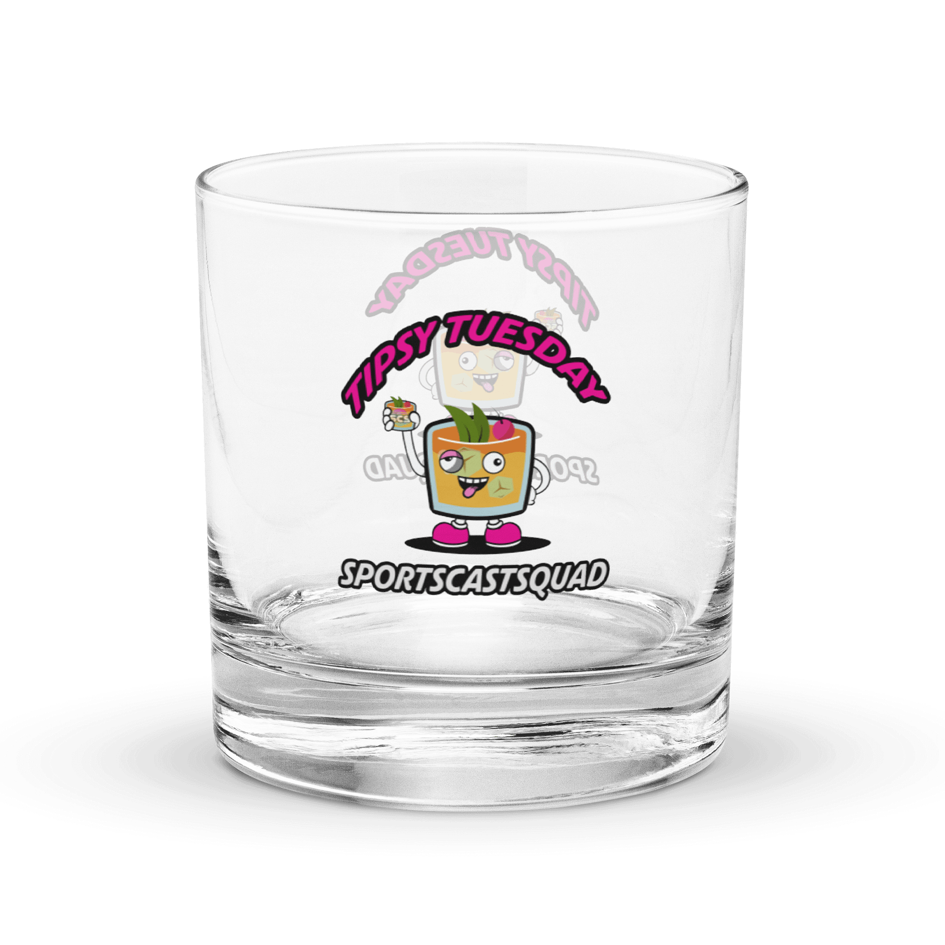 TIPSY TUESDAY "COCKY" ROCKS GLASS product image (3)