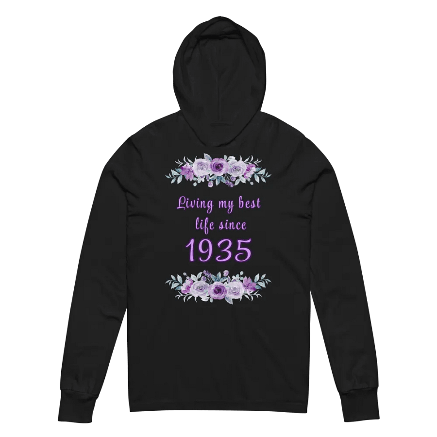Floral Best Life since 1935 Hooded tee product image (2)