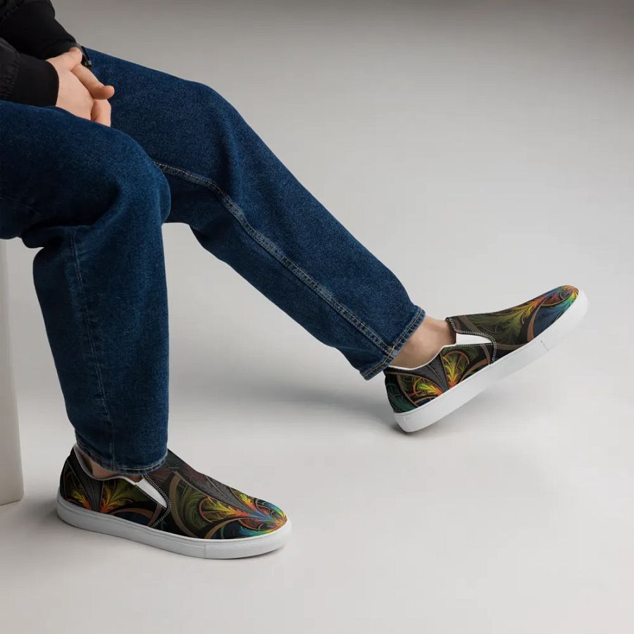 Black Mist Men's Canvas Slip On Shoes product image (12)