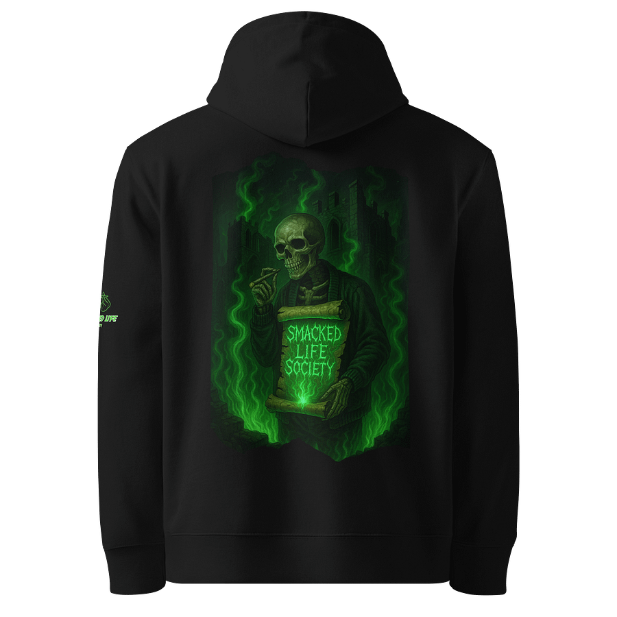 Forever Smacked – Green Flame Skeleton Unisex Hoodie product image (5)
