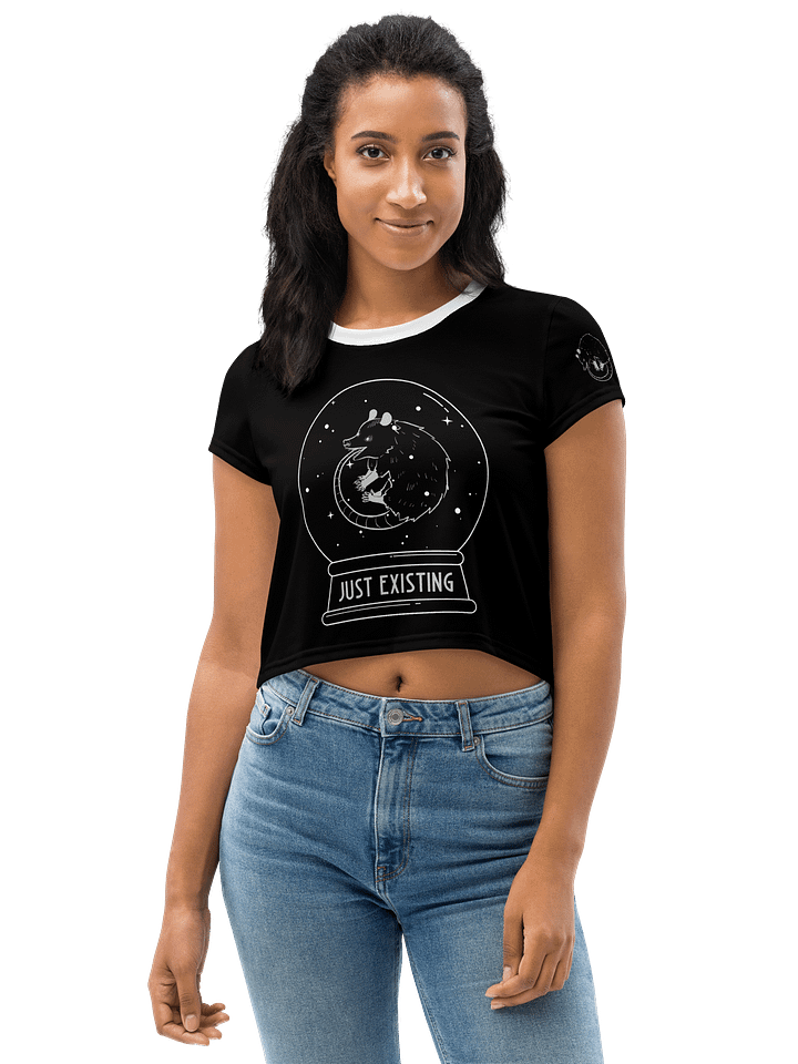 Just Existing crop tee product image (1)