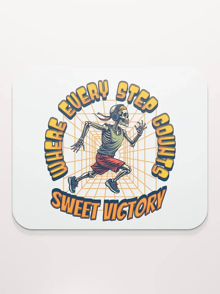 Where Every Step Counts Sweet Victory Runner Skeleton Stride Mouse Pad product image (2)