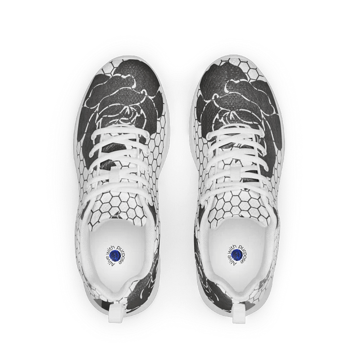Floral Distortion Women's Athletic Shoes product image (2)