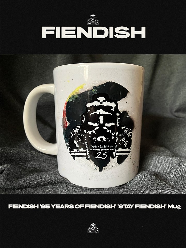FIENDISH '25 YEARS OF FIENDISH' 'STAY FIENDISH' Mug product image (2)