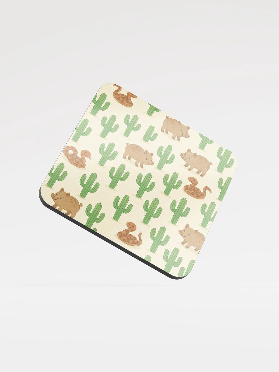 Tucson, Arizona Javelina and Snake Friends Cork Coaster product image (1)