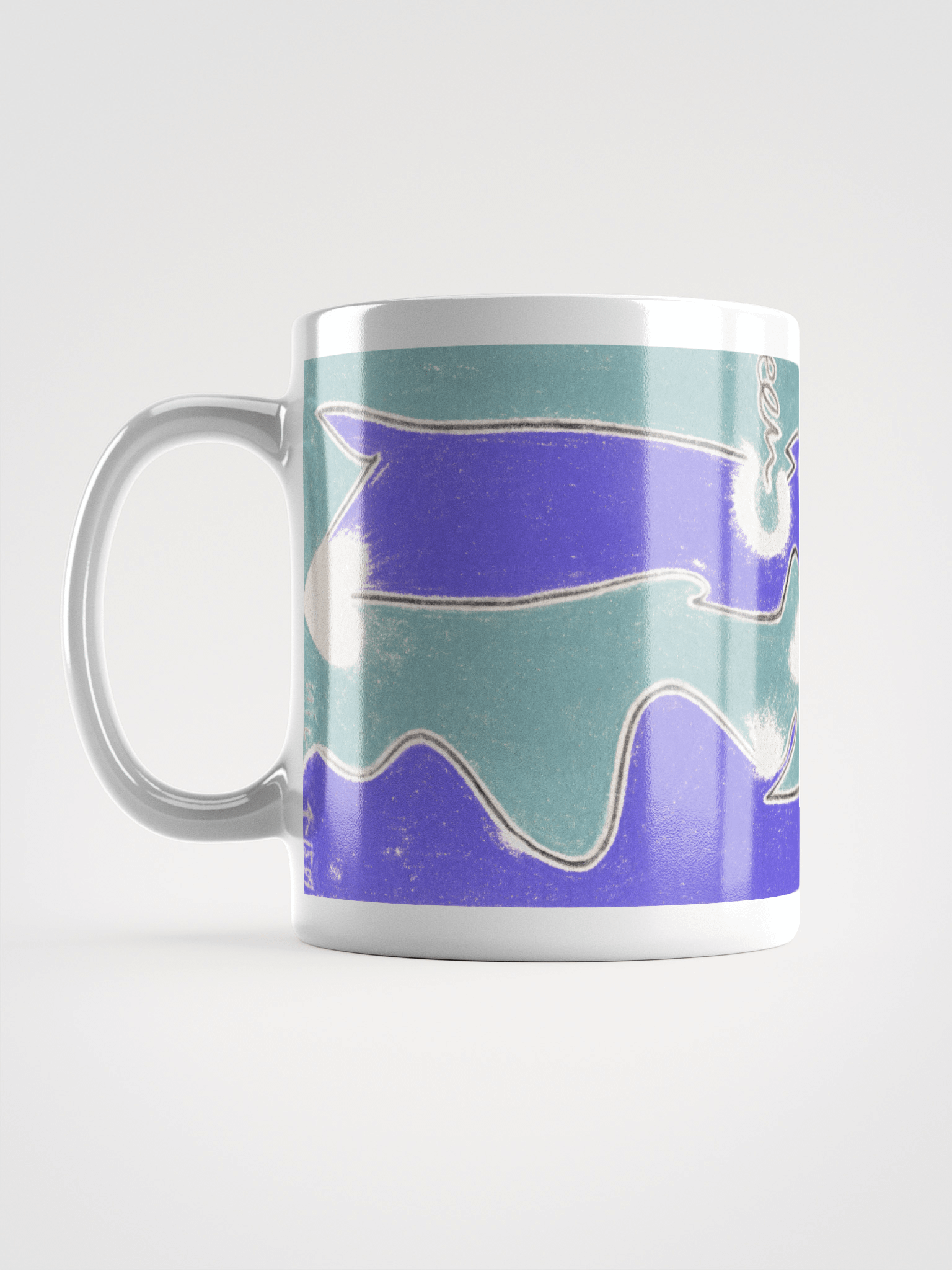 Abstract 8B 04.15.09 White Glossy Mug product image (1)
