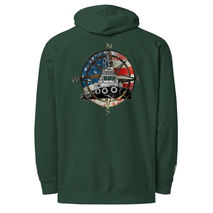 Compass Rose Marshall Foss Flage - Twin Anchor Front & sleeves (embroidered) product image (1)
