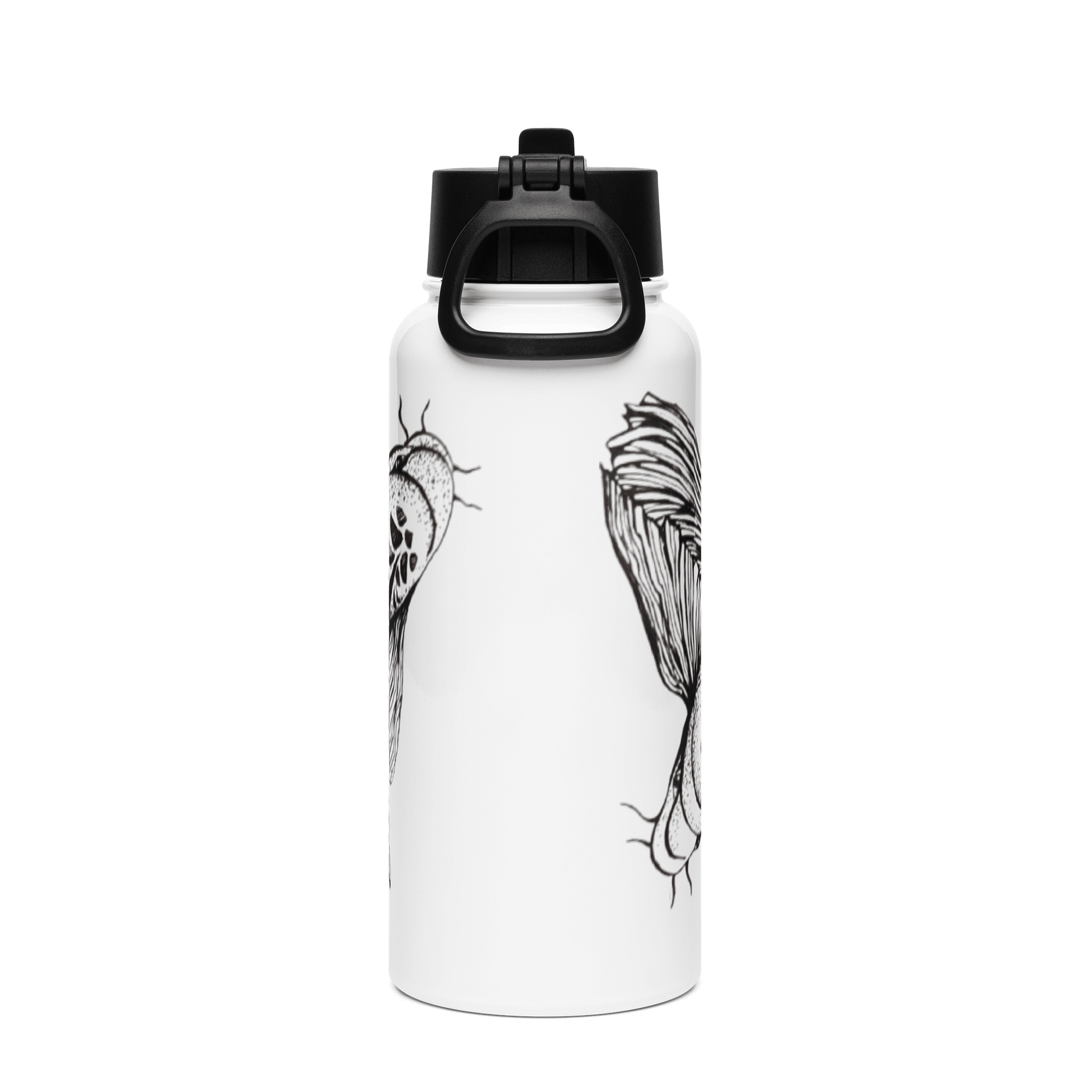 Koi Fish - Stainless Steel Water Bottle with a Straw Lid product image (2)