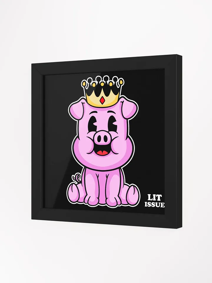 Porky Elegance-Framed Print product image (2)