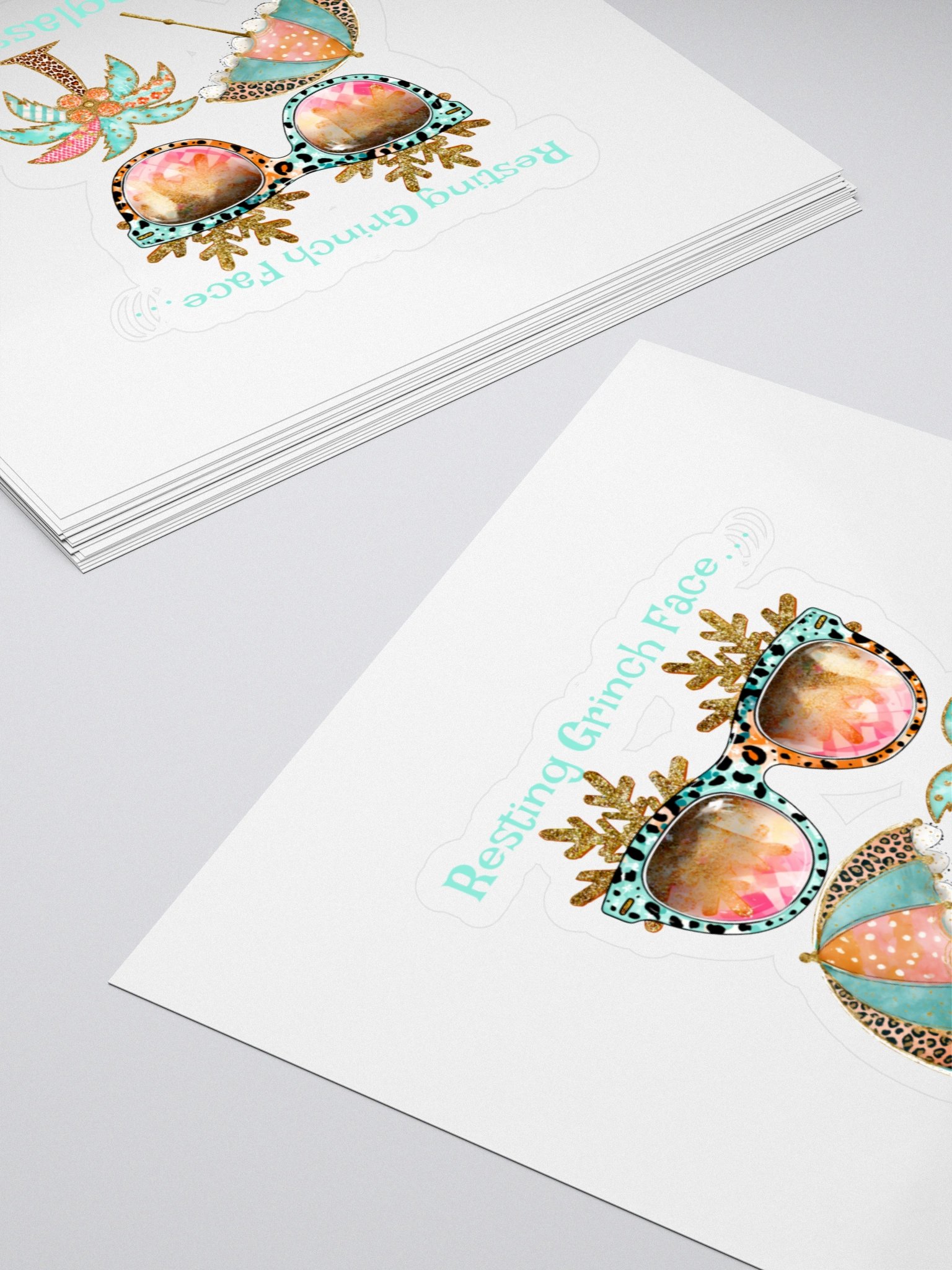 Resting Beach Face Sticker Set product image (4)